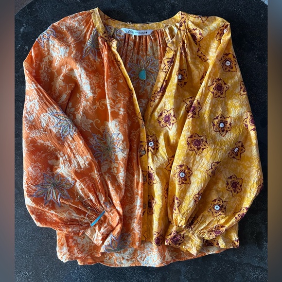 Zara | Boho Floral Blouse - Picture 2 of 9